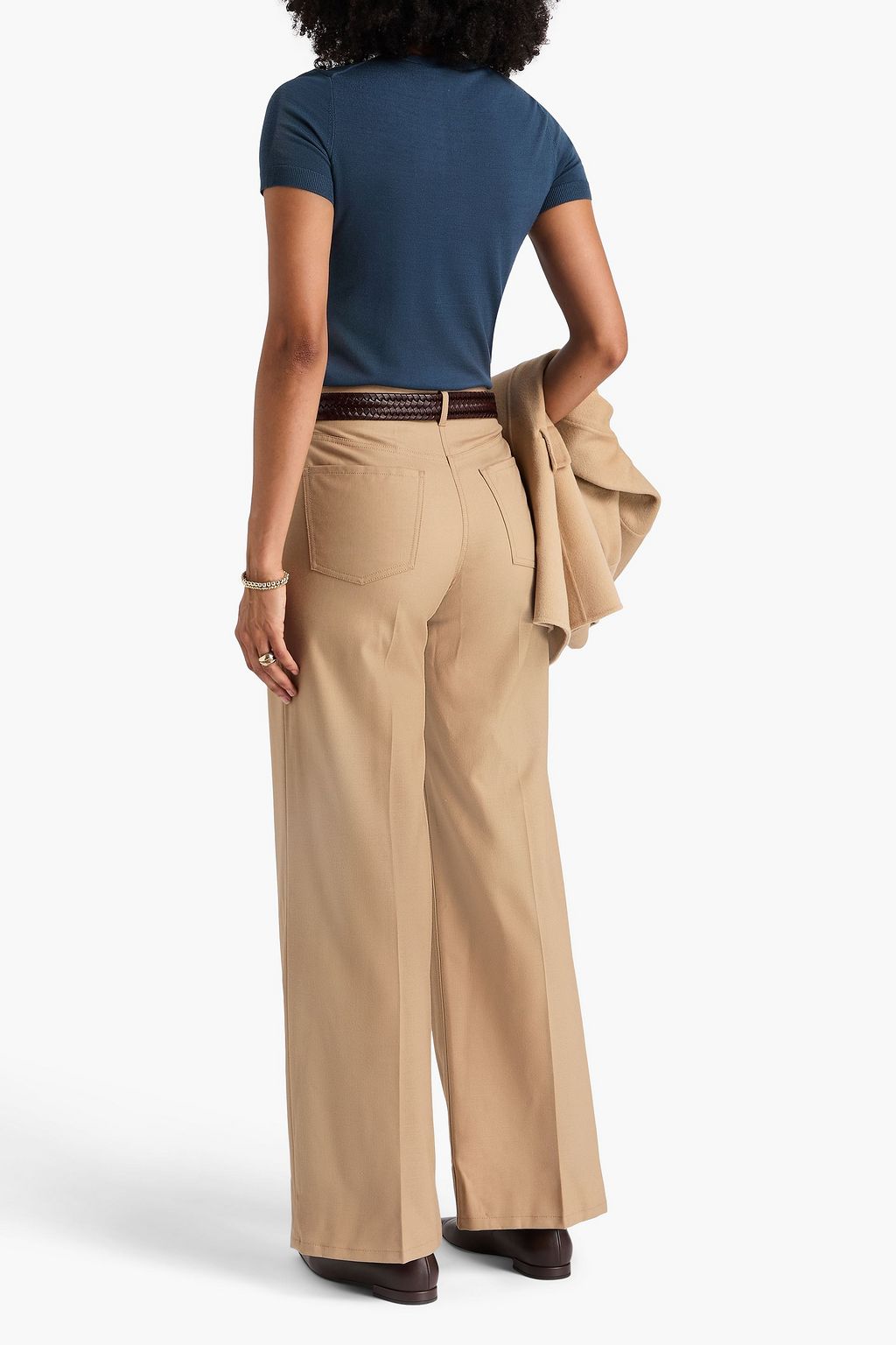THEORY Flannel wide-leg pants