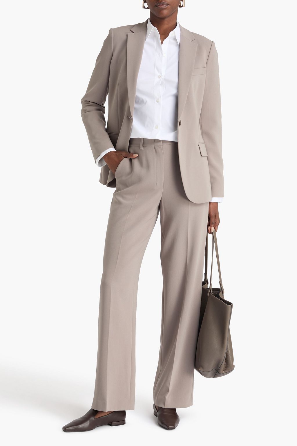 THEORY Crepe wide-leg pants
