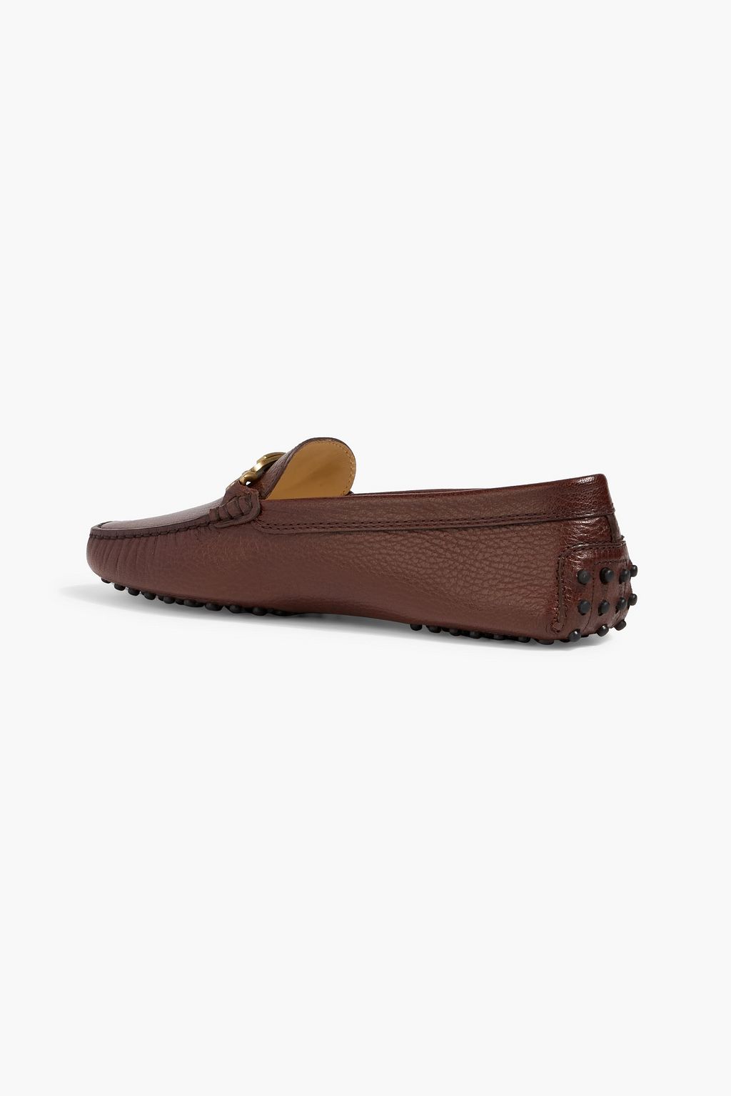 TOD'S Gommino embellished pebbled-leather loafers