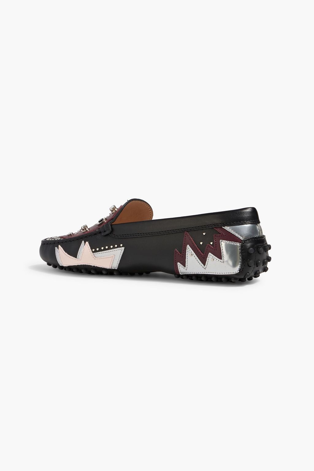TOD'S Gommino embellished leather loafers