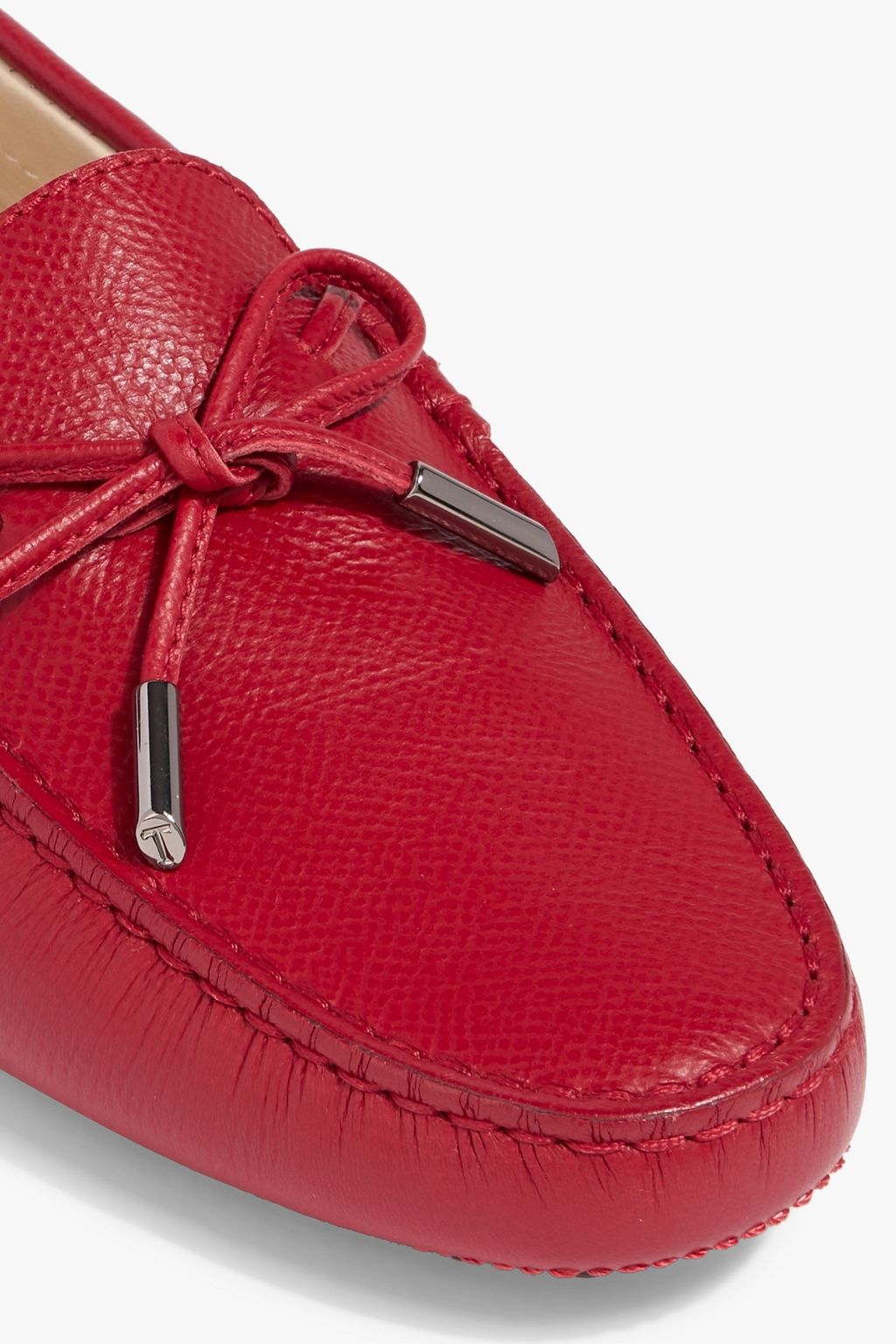 TOD'S Heaven Laccetto pebbled-leather loafers