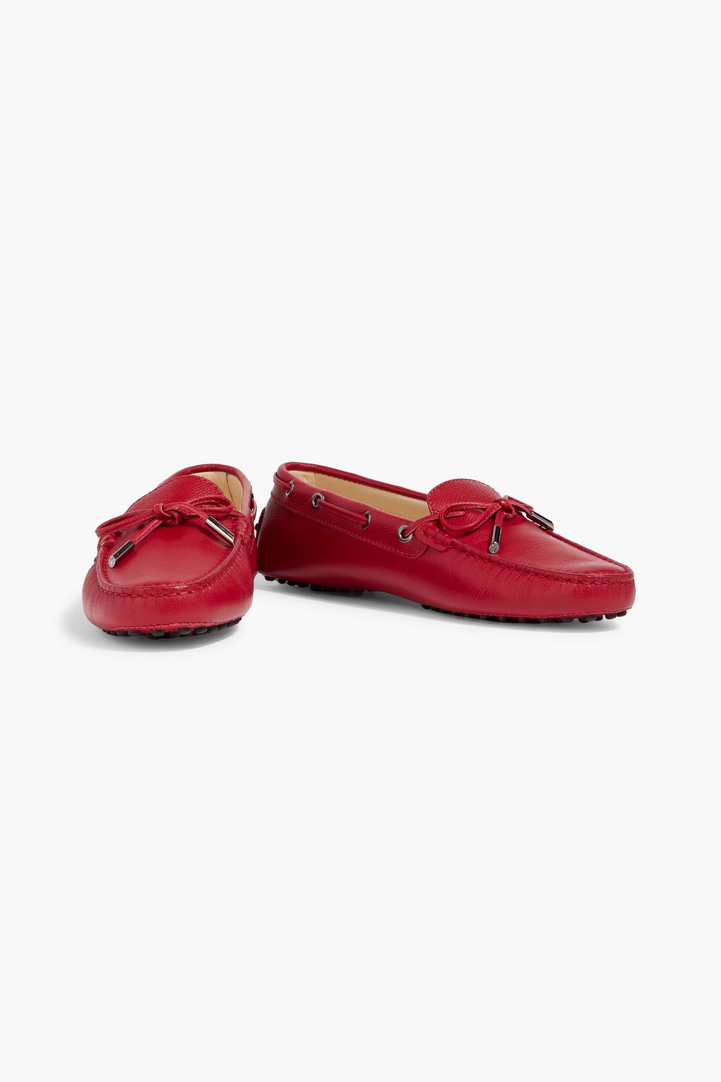 TOD'S Heaven Laccetto pebbled-leather loafers