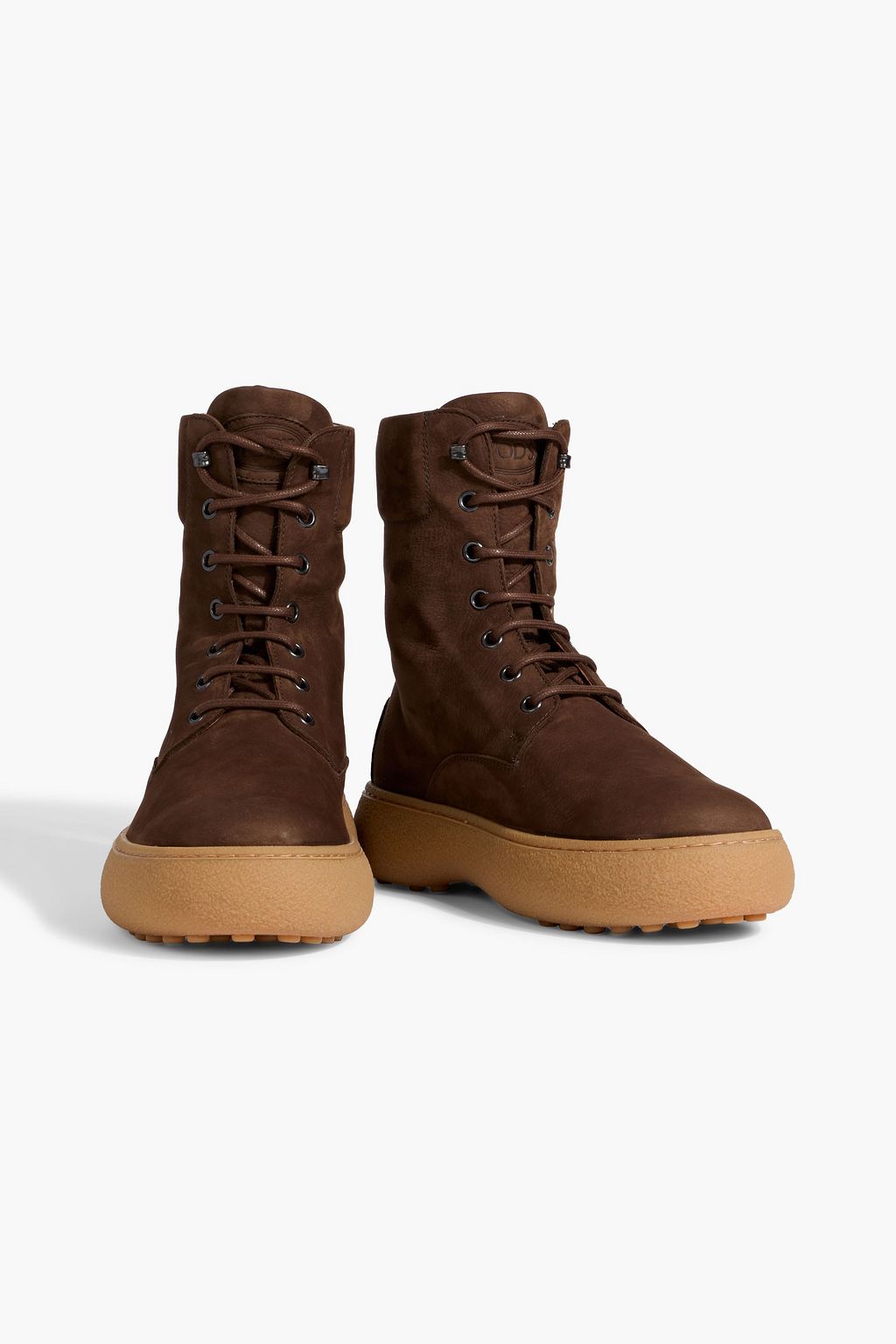TOD'S Gommino lace-up suede ankle boots