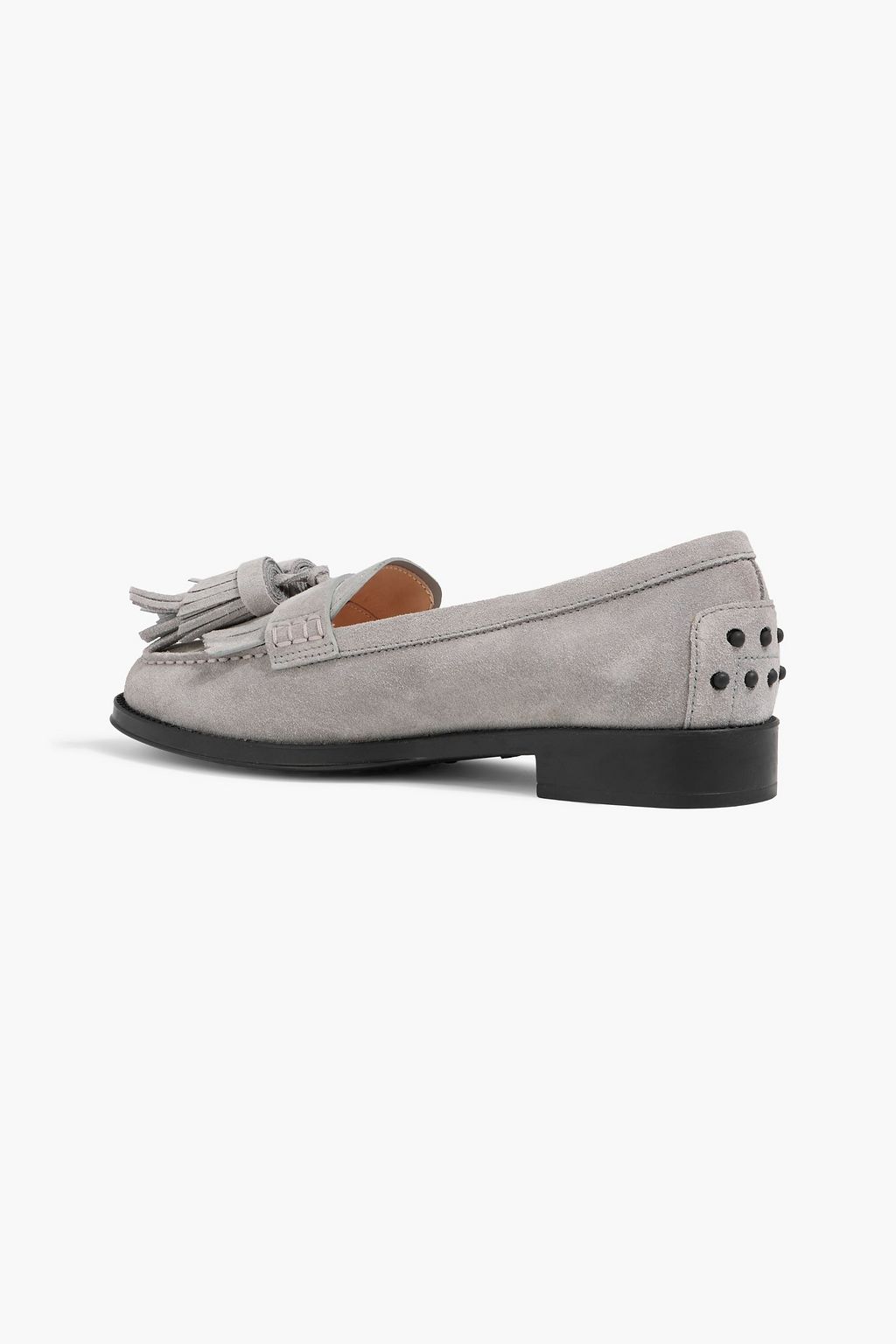 TOD'S Tasseled suede loafers