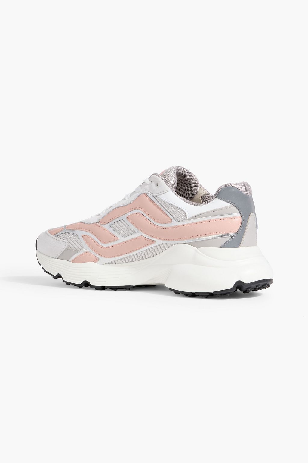 TOD'S Leather, suede and mesh sneakers