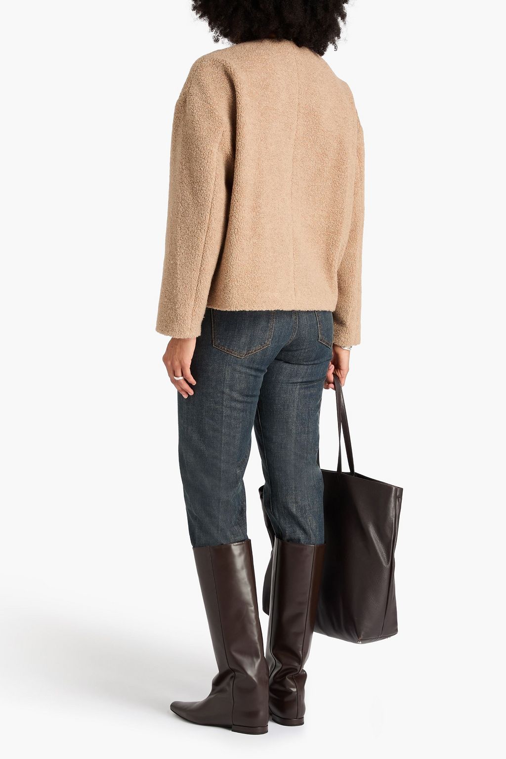 THEORY Wool-blend fleece jacket
