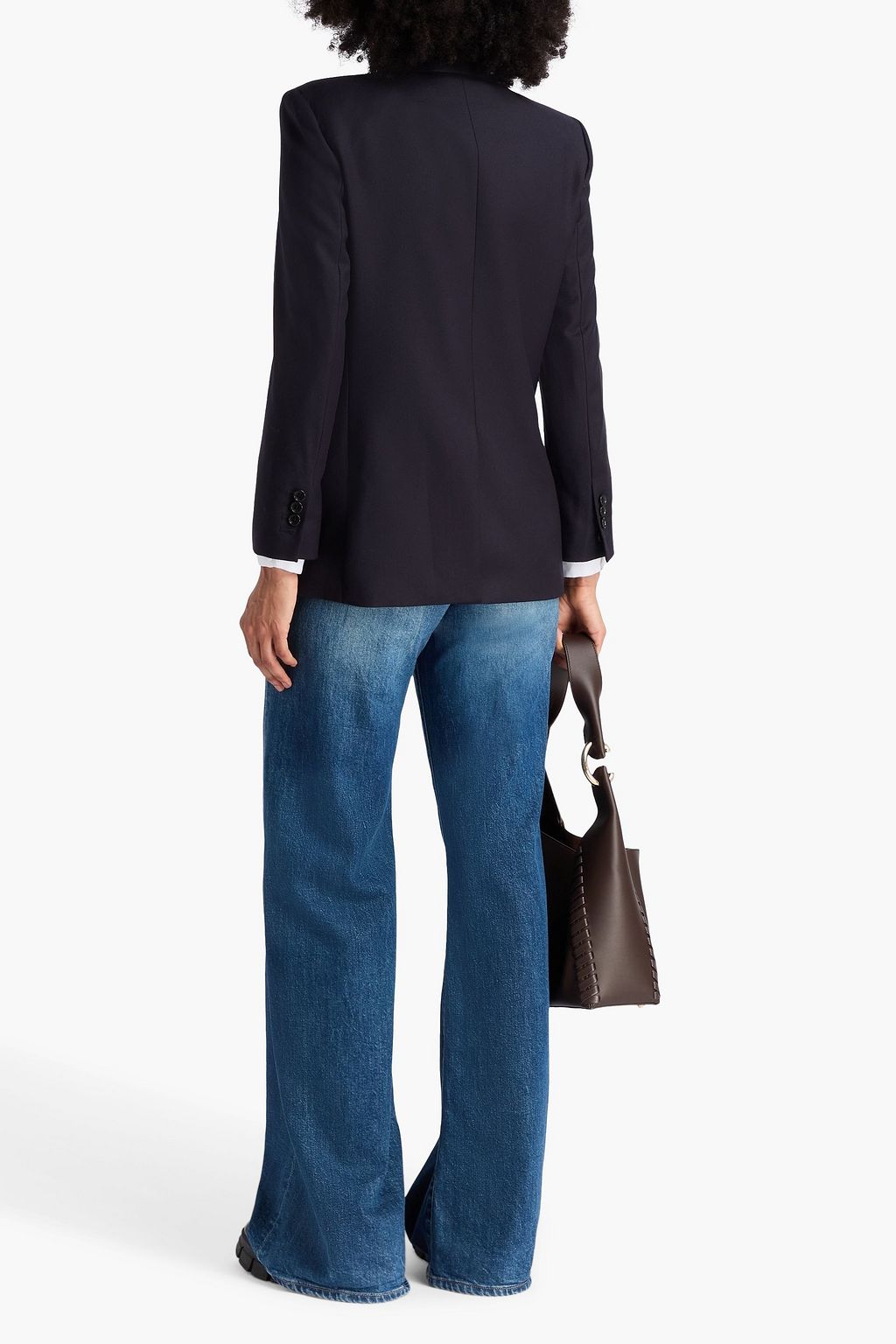 THEORY Double-breasted wool-flannel blazer