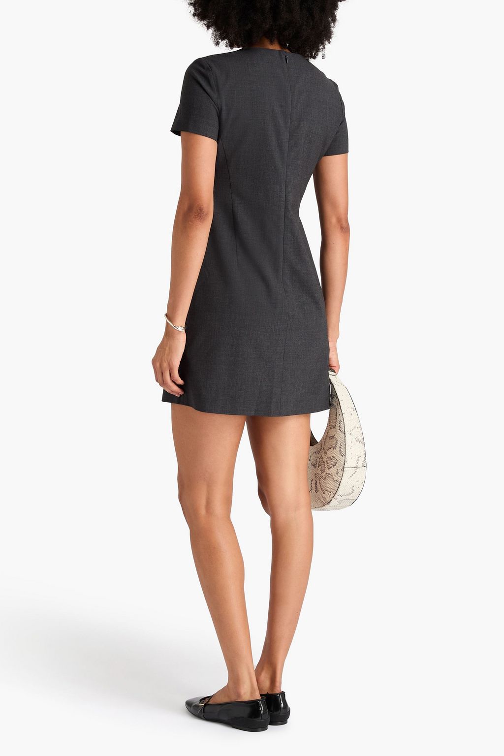 THEORY Wool-blend mini dress