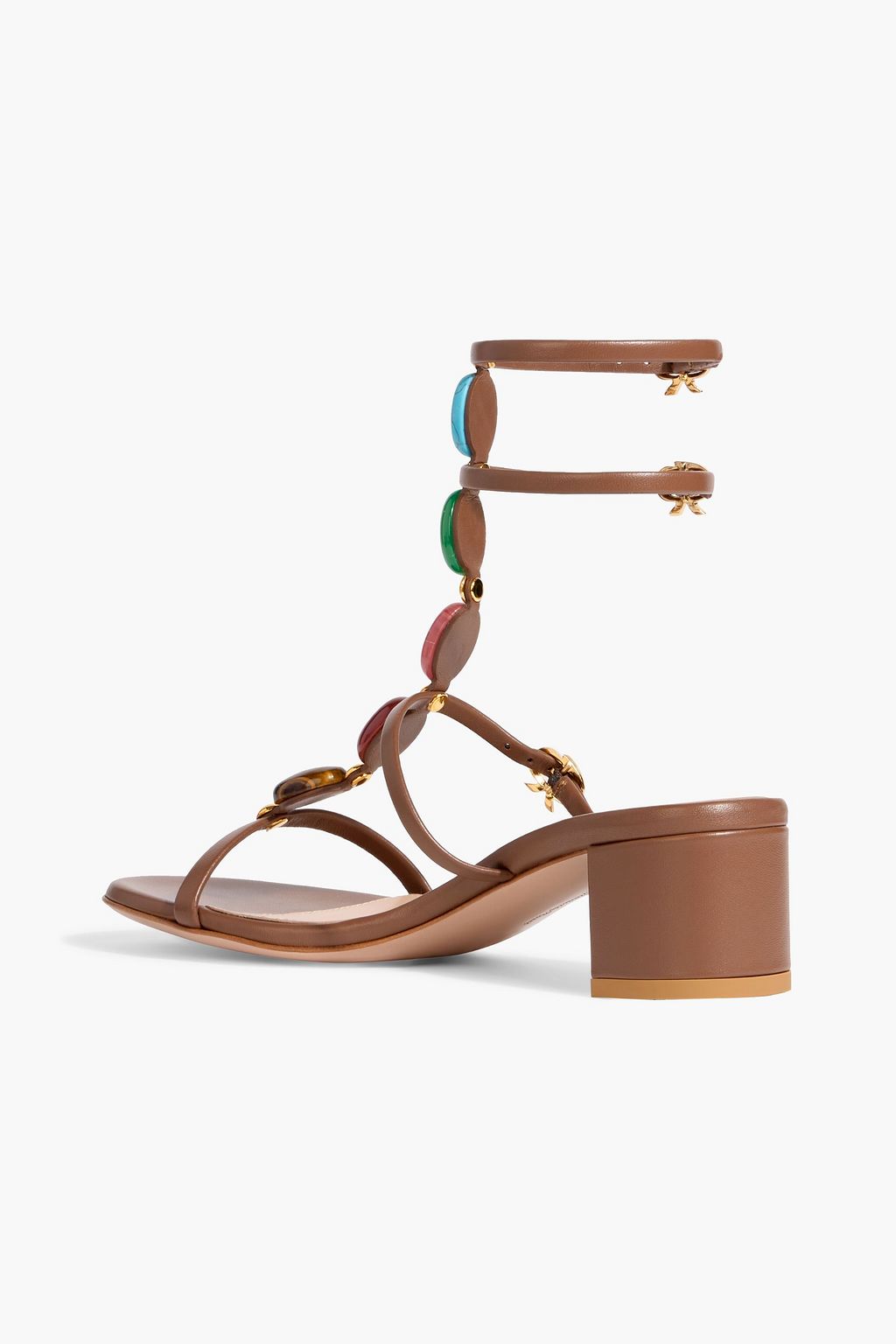 GIANVITO ROSSI Embellished leather sandals