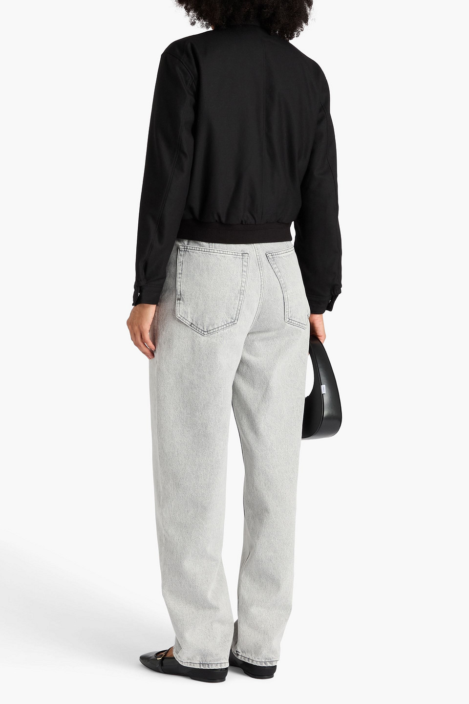  Theory - Wendbare Bomberjacke Aus Flanell - Schwarz - Xs 