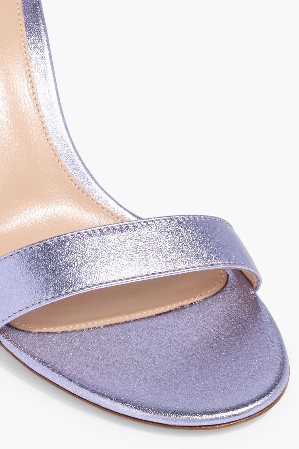 GIANVITO ROSSI Portofino 85 metallic leather sandals