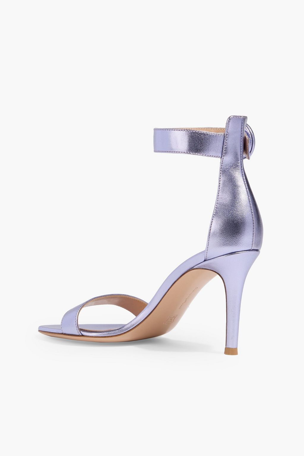 GIANVITO ROSSI Portofino 85 metallic leather sandals