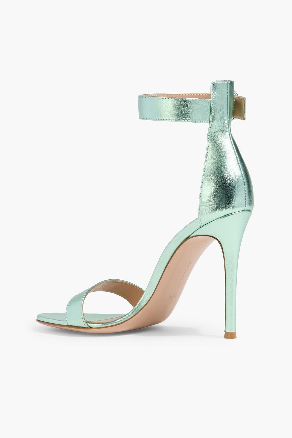 GIANVITO ROSSI Portofino 105 metallic leather sandals