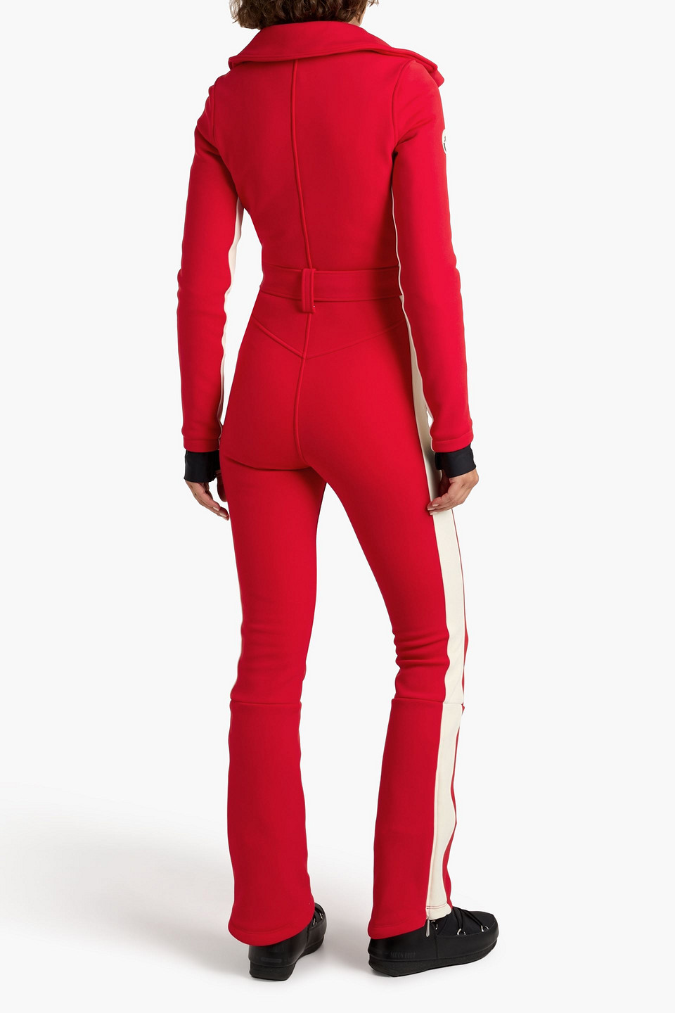 Cordova Belted Stretch-shell Ski Suit In Red
