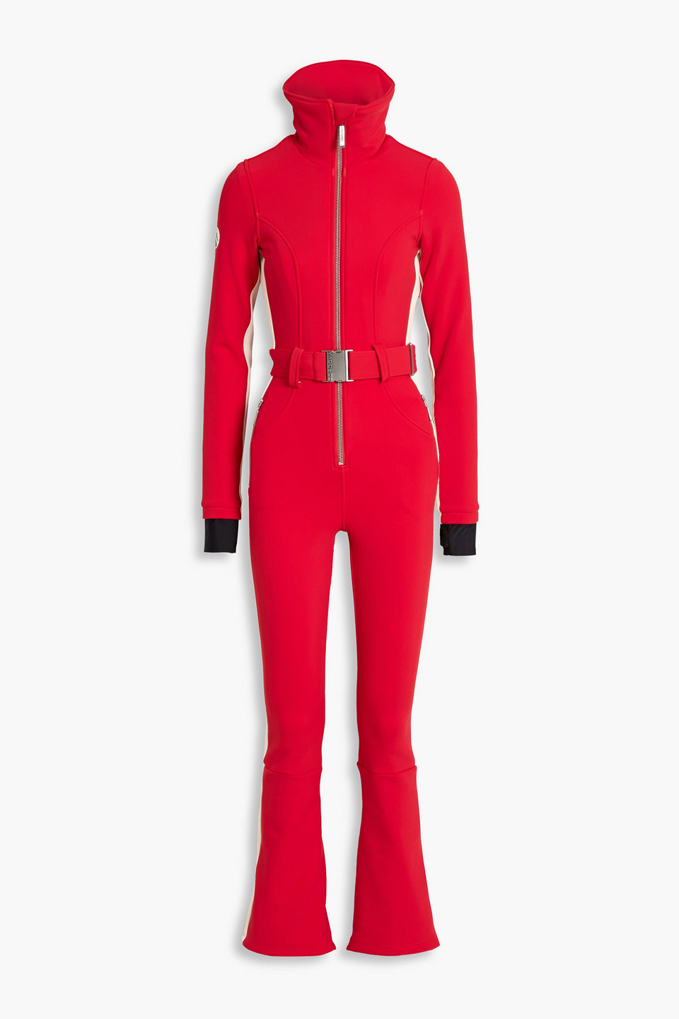 Cordova Belted Stretch-shell Ski Suit In Red