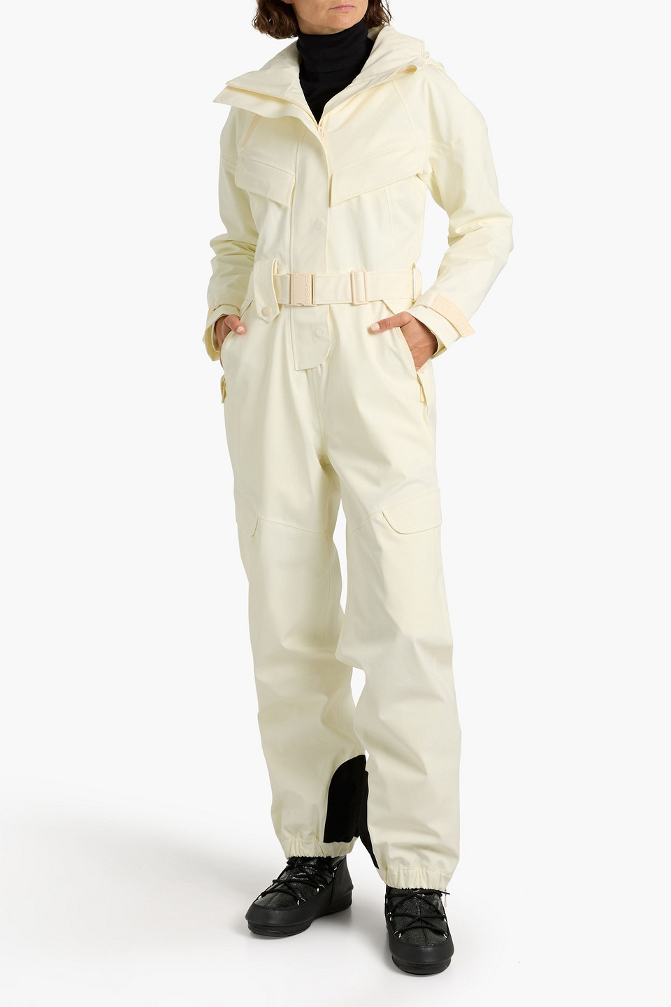 Cordova 3l Apex Belted Hooded Ski Suit In Neutral
