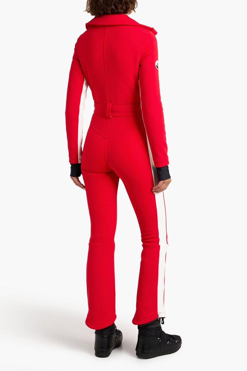 Cordova Belted Stretch-shell Ski Suit In Red