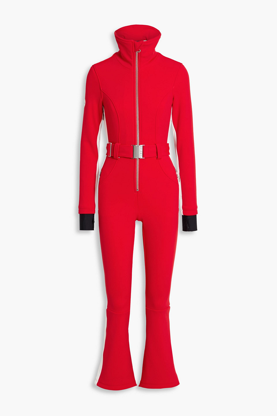 Cordova Belted Stretch-shell Ski Suit In Red