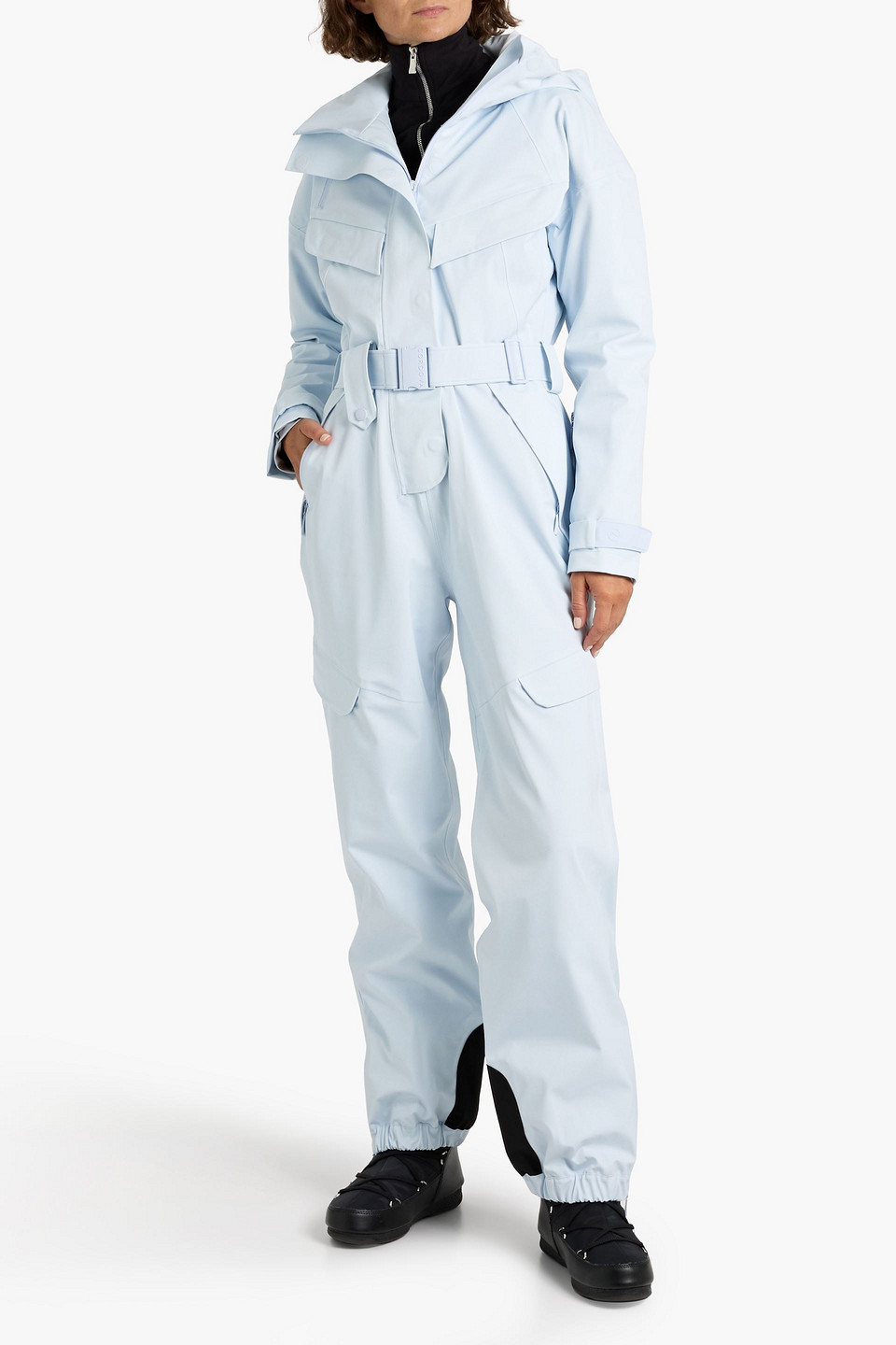 Cordova 3l Apex Belted Hooded Ski Suit In Blue