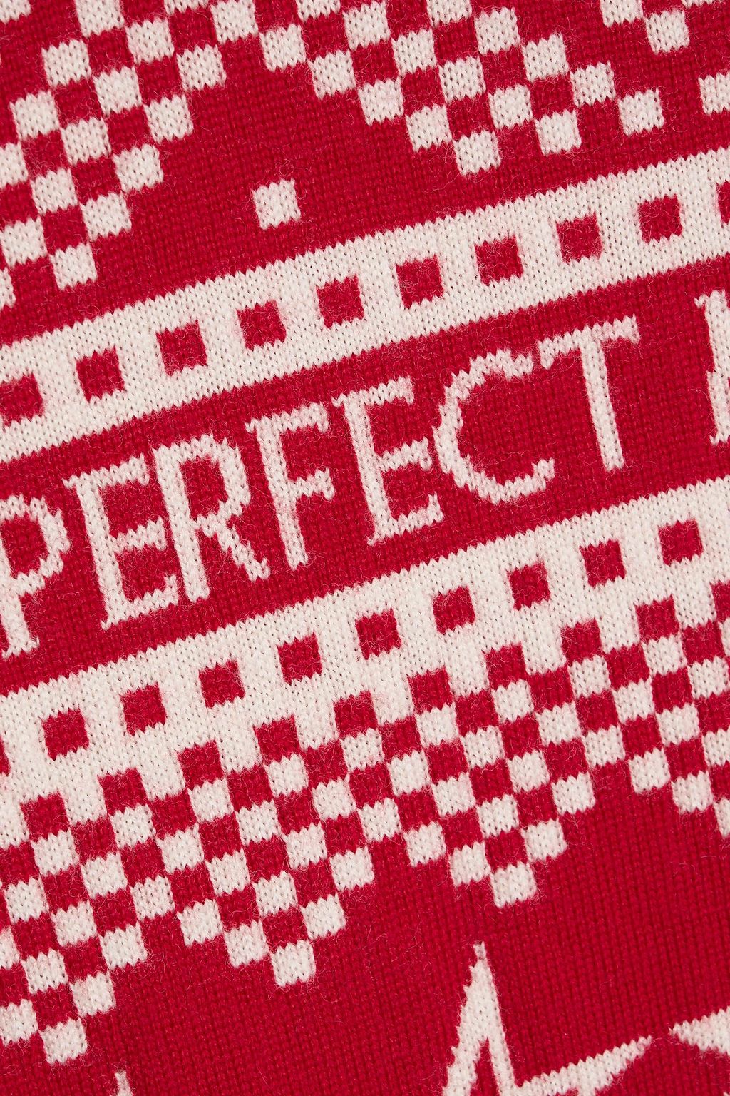 PERFECT MOMENT Intarsia merino wool turtleneck sweater