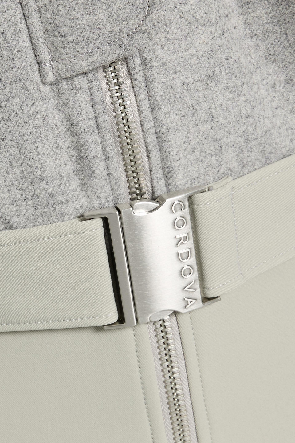 Cordova Telluride Wool-blend And Stretch-shell Ski Suit In Gray