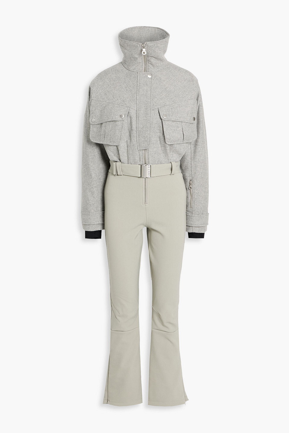 Cordova Telluride Wool-blend And Stretch-shell Ski Suit In Gray