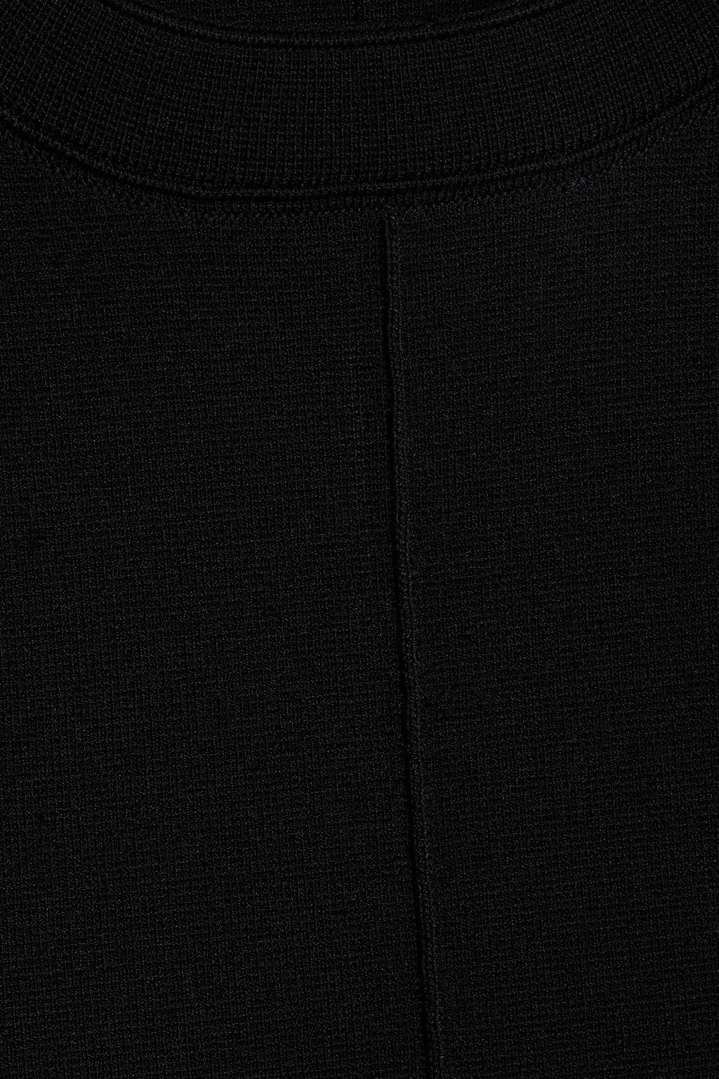 SANDRO Ruffled stretch-knit mini dress