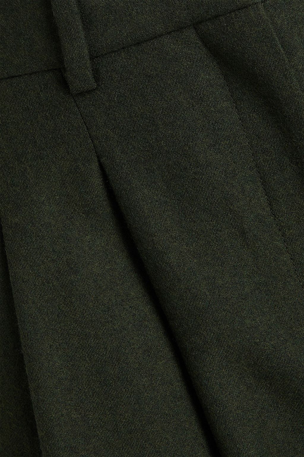 THEORY ウールフランネル ワイドレッグパンツ