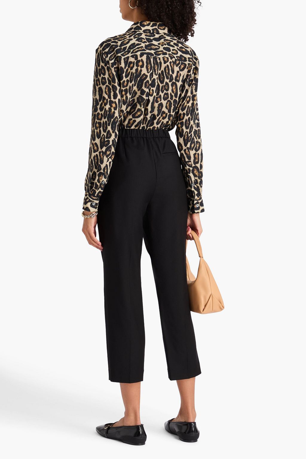 THEORY Treeca wool-flannel tapered pants