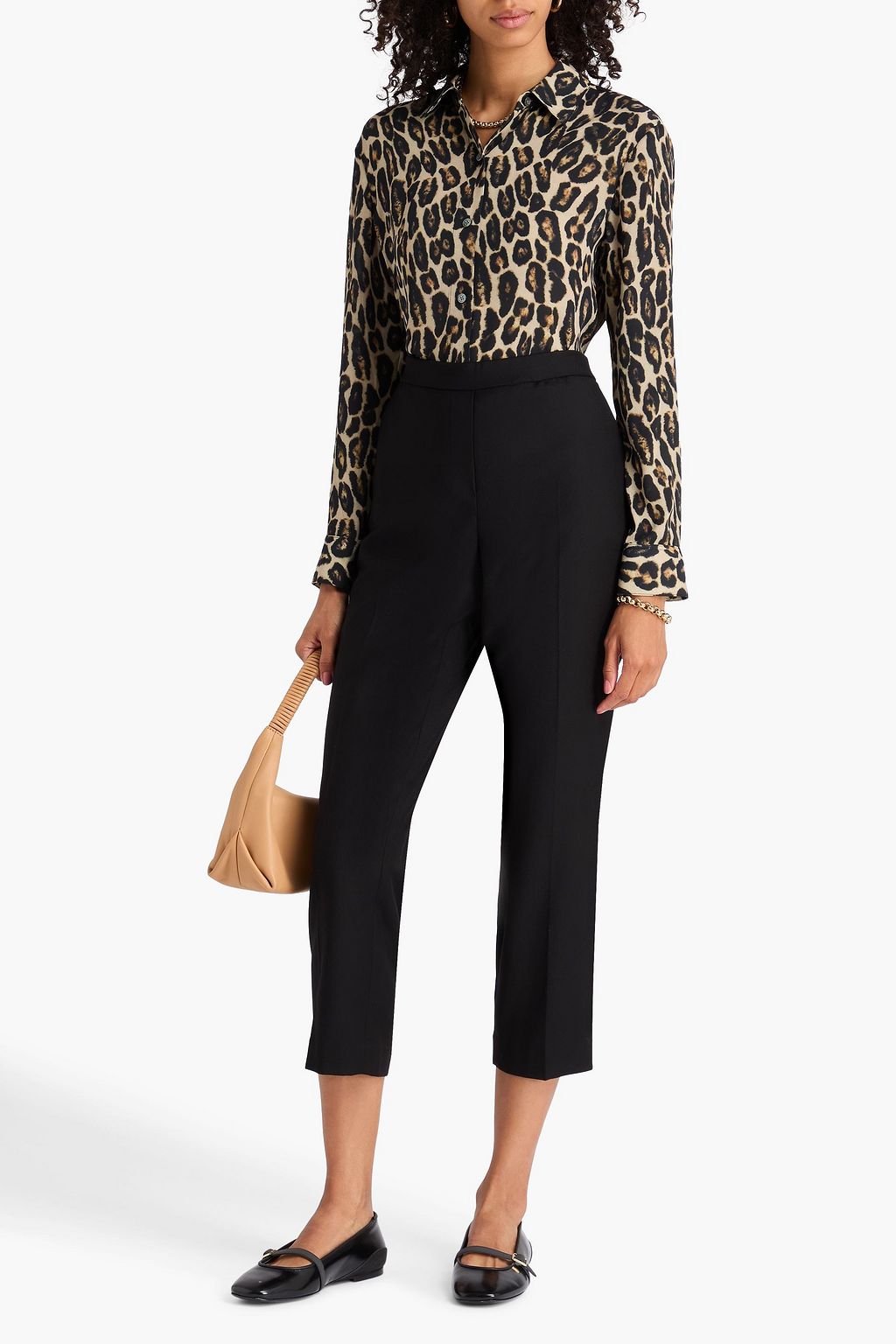 THEORY Treeca wool-flannel tapered pants