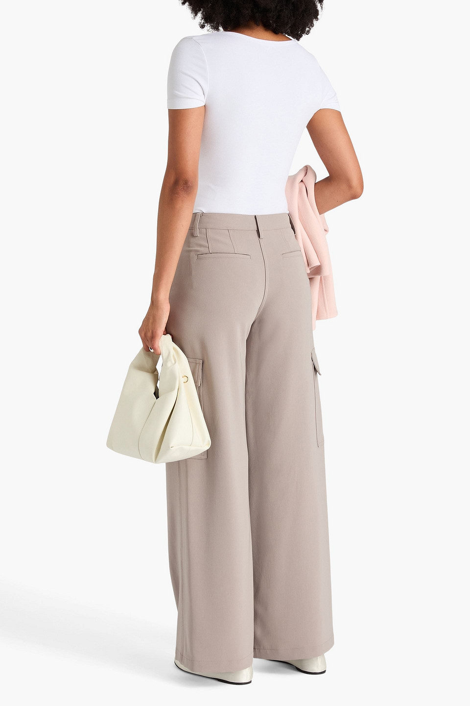  Theory - Crepe Cargo Pants - Neutral - Us 4 