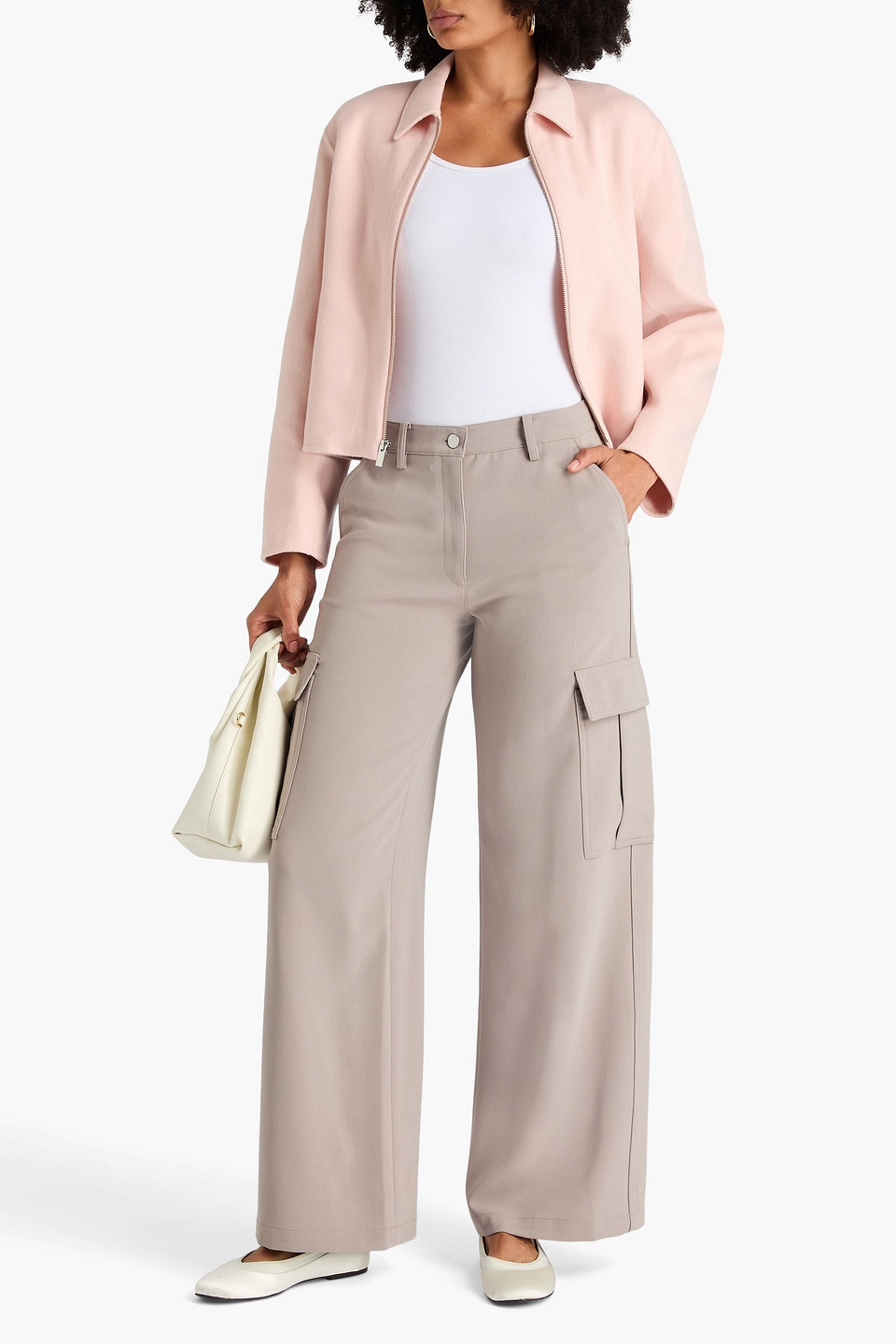  Theory - Crepe Cargo Pants - Neutral - Us 4 