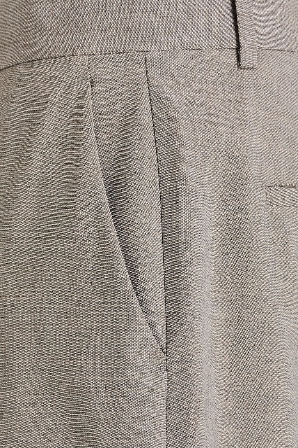 THEORY Treeca 2 cropped wool-blend slim-leg pants