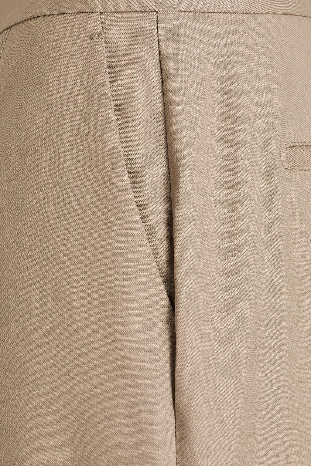 THEORY PROJECT ウール混ツイル ストレートレッグパンツ