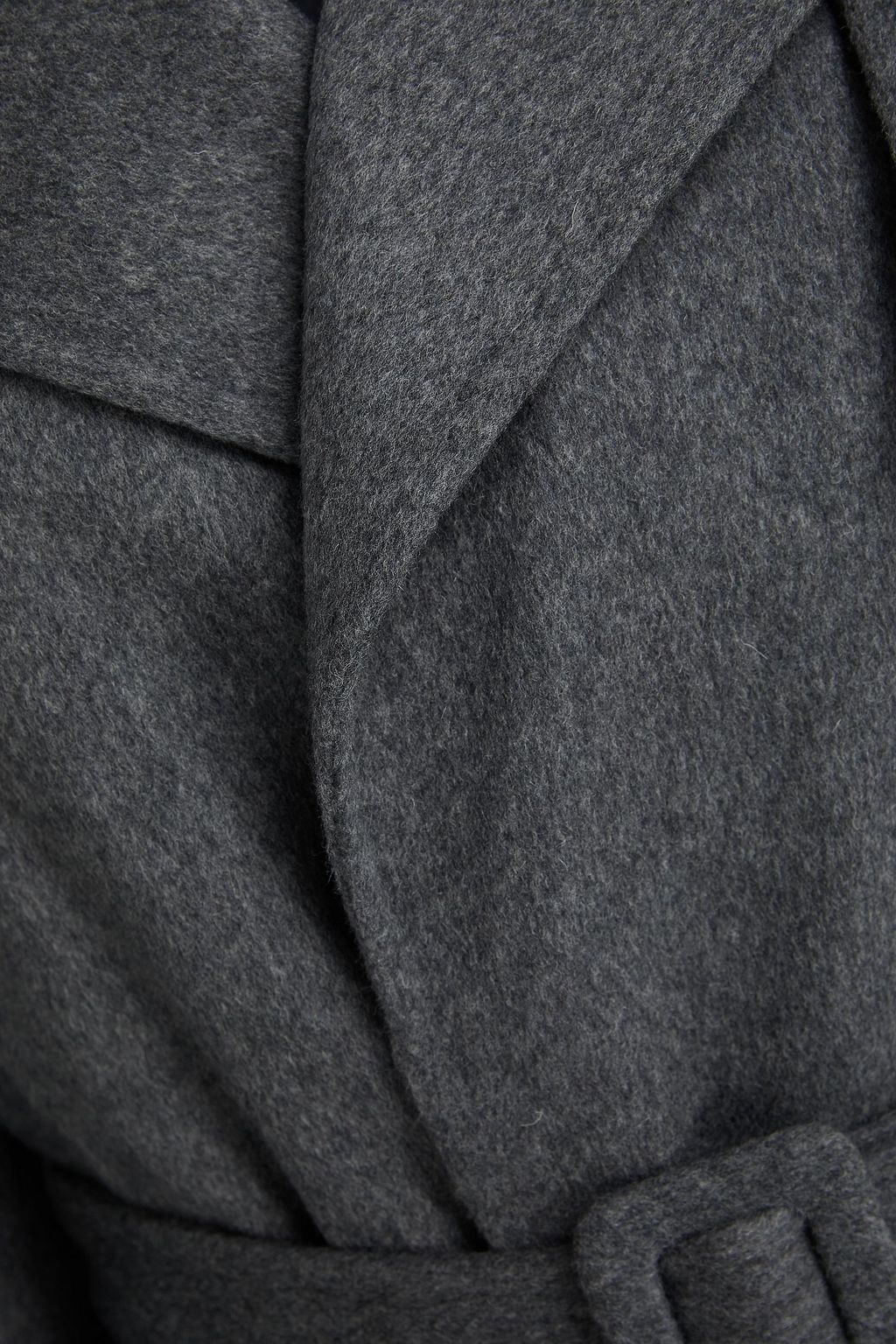 THEORY Belted brushed wool and cashmere-blend felt coat