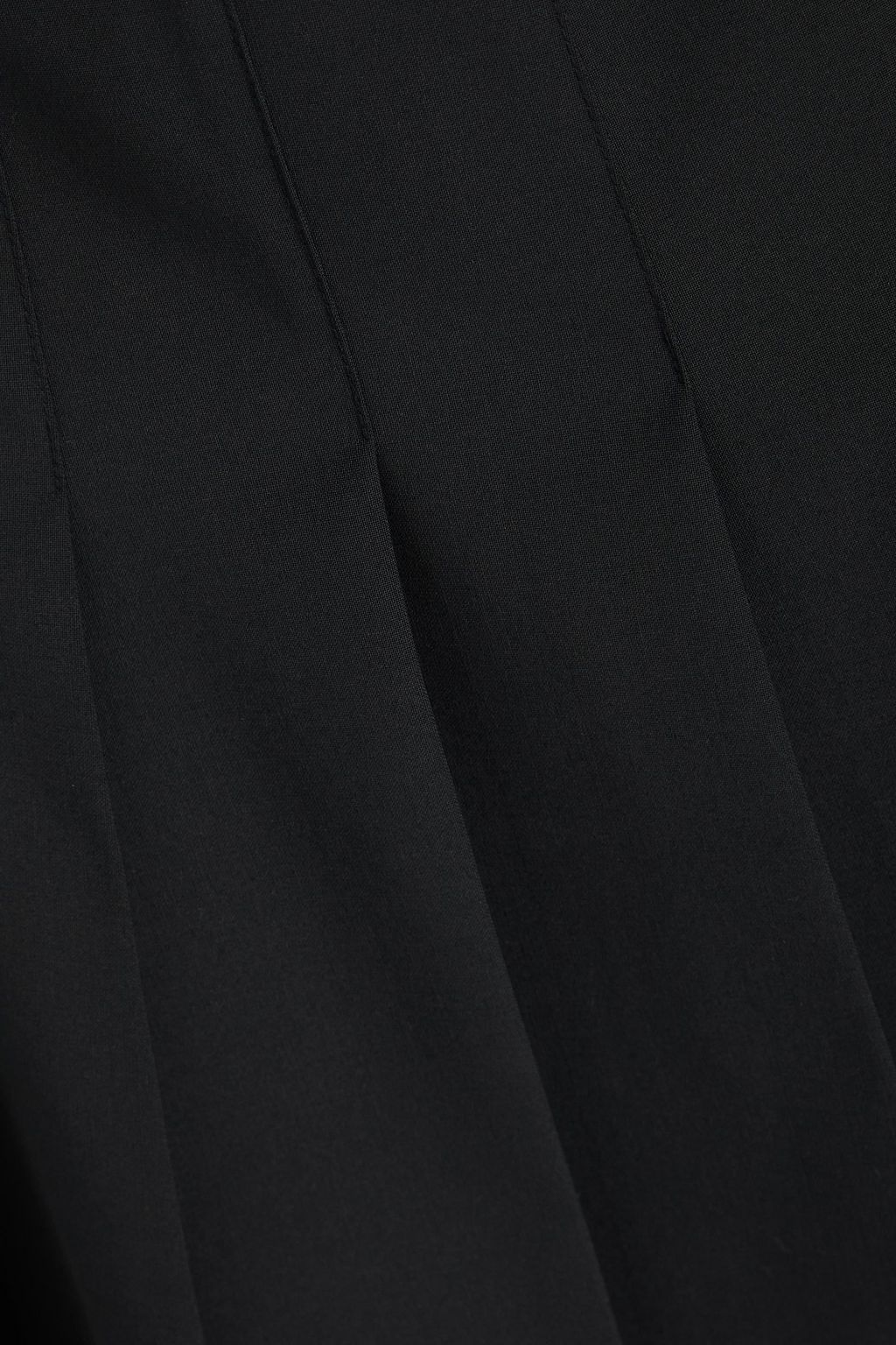 THEORY Pleated crepe mini skirt