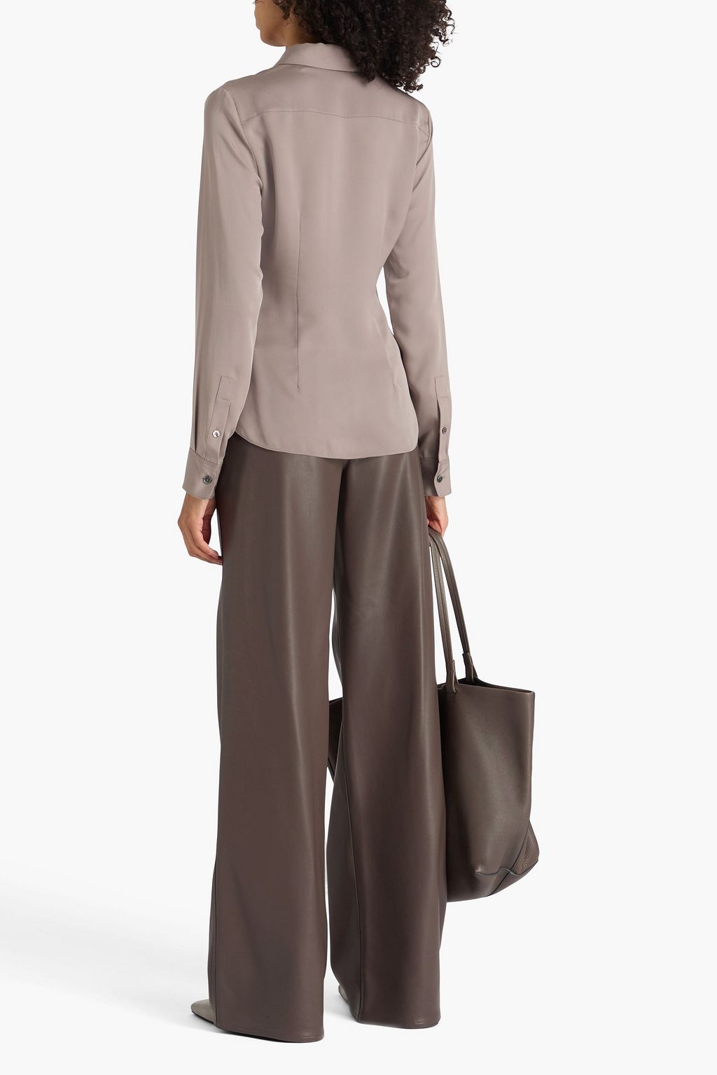 THEORY Silk crepe de chine shirt
