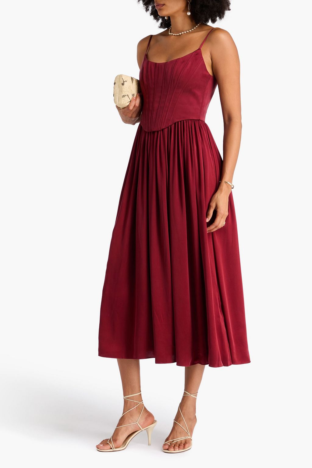 ZIMMERMANN Washed-silk midi dress