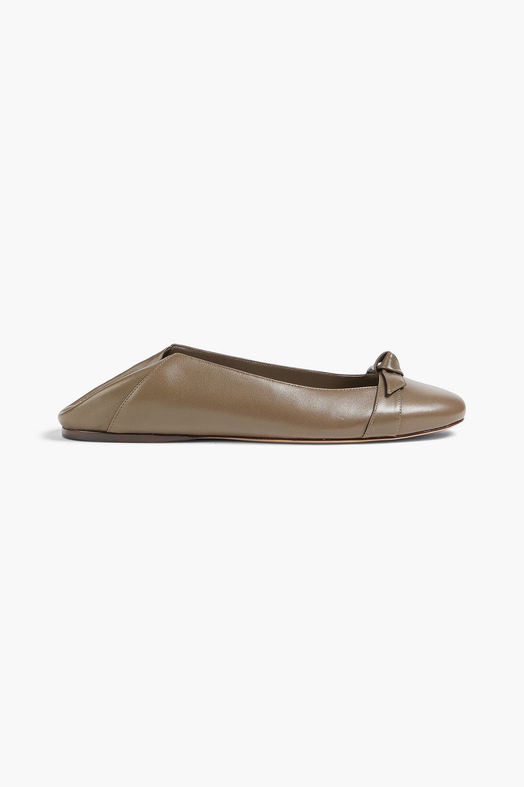 ALEXANDRE BIRMAN Clarita leather collapsible-heel ballet flats