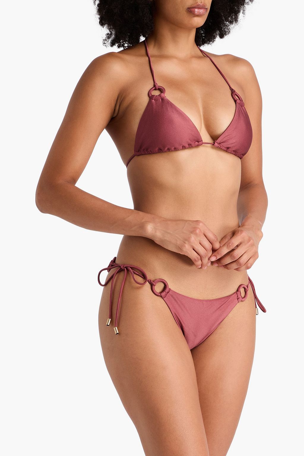 ZIMMERMANN بيكيني مثلث الشكل مزين بحلقات