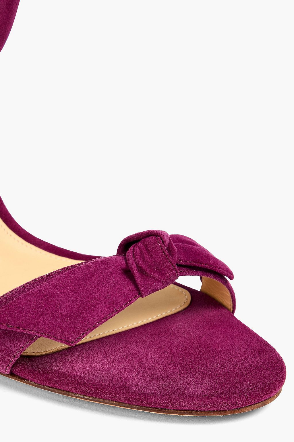 ALEXANDRE BIRMAN Clarita Curve bow-detailed suede sandals