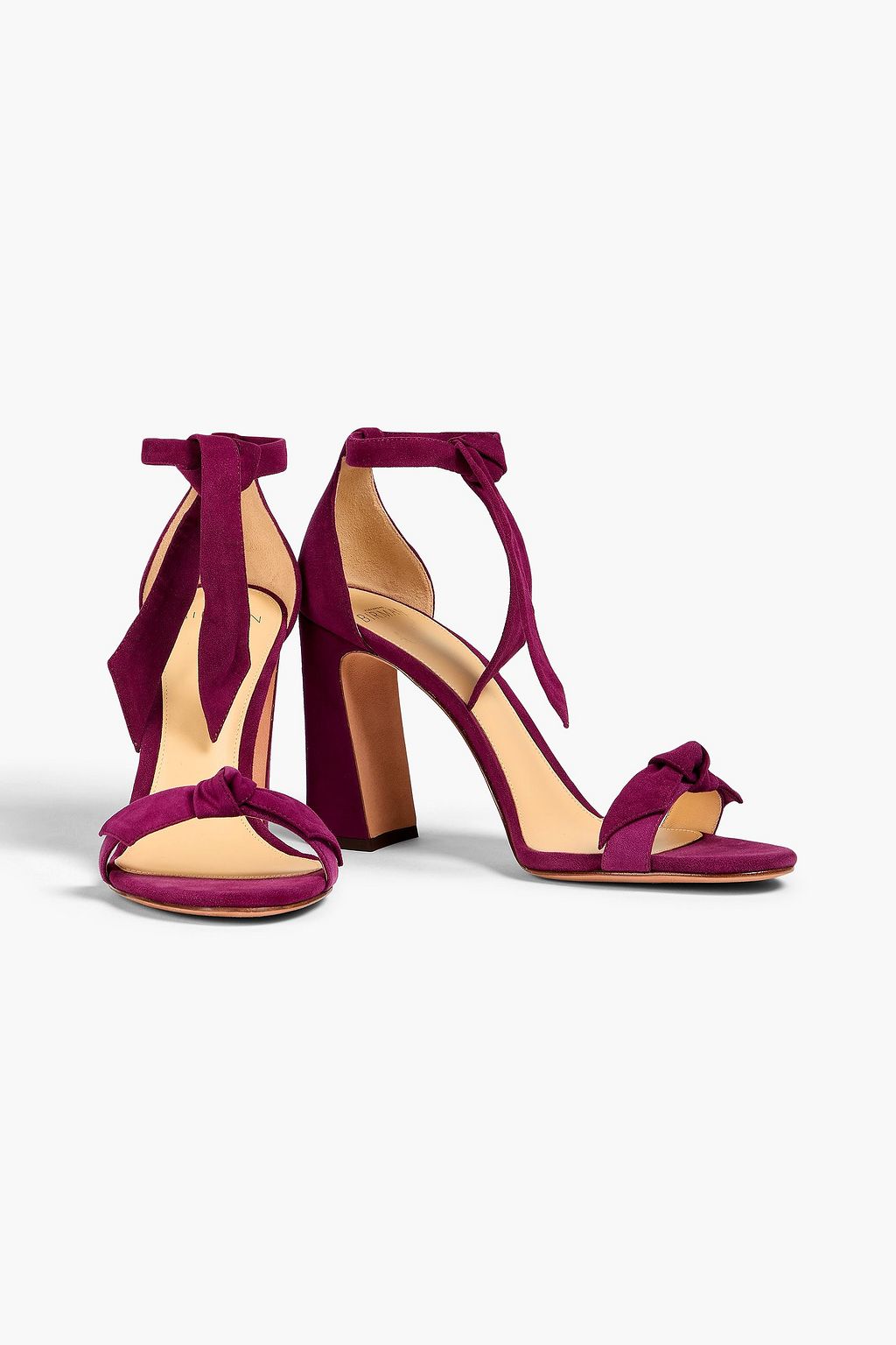 ALEXANDRE BIRMAN Clarita Curve bow-detailed suede sandals