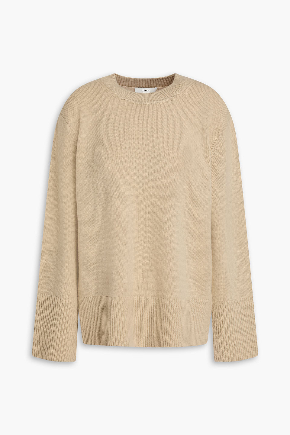 Vince Wool And Cashmere-blend Sweater In Neutral