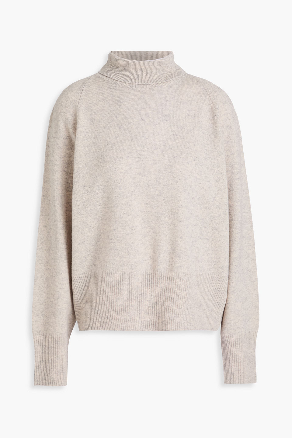Vince Wool And Cashmere-blend Turtleneck Sweater In Gray