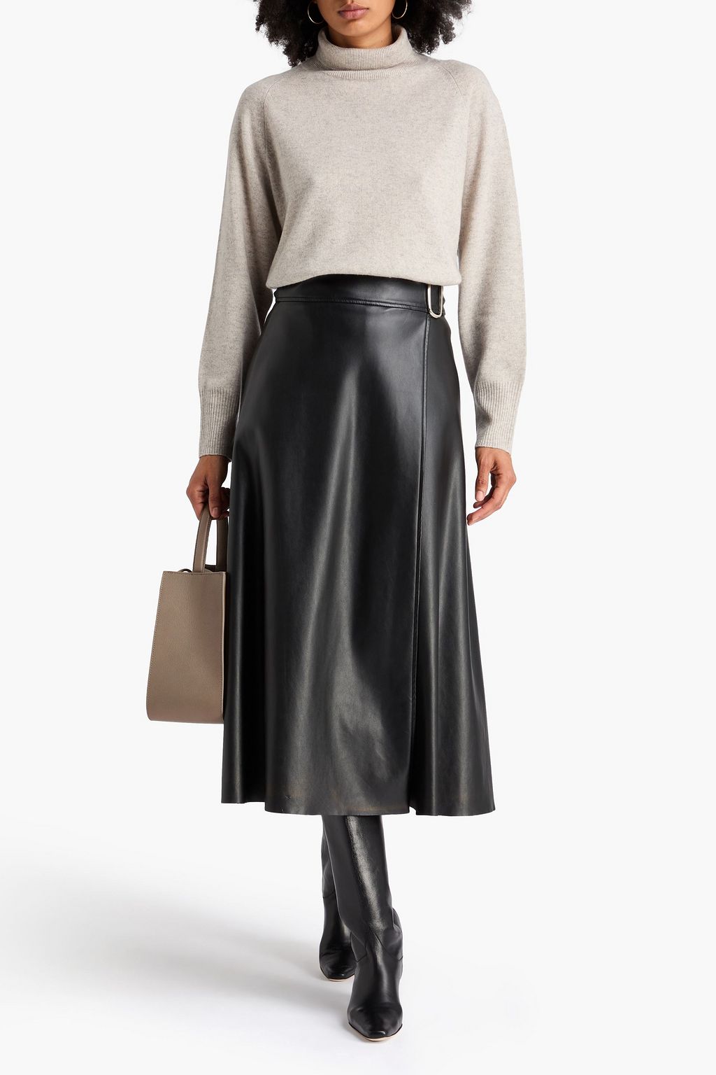 VINCE. Wool and cashmere-blend turtleneck sweater