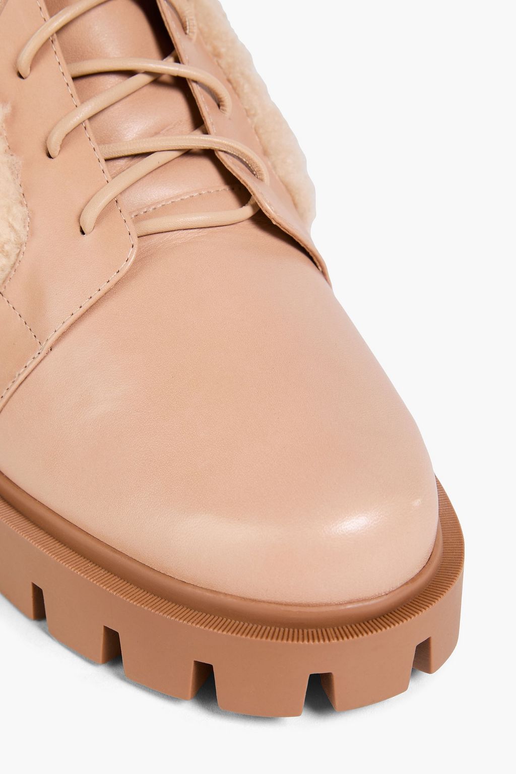 ALEXANDRE BIRMAN Clarita bow-detailed shearling combat boots