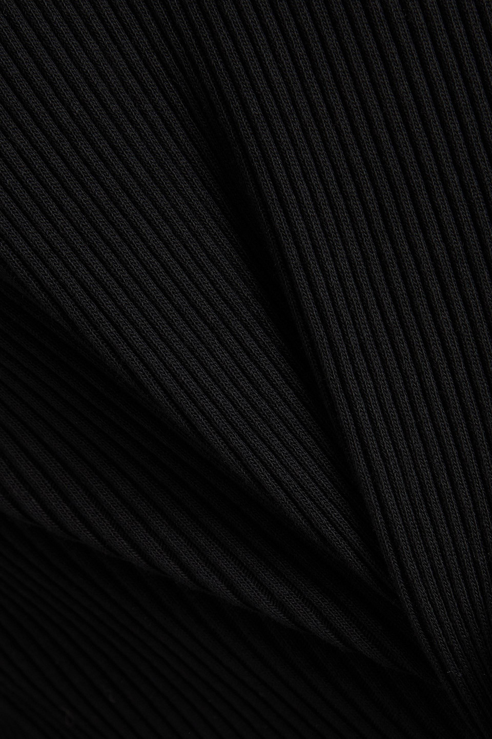 Vince Ribbed Cotton-blend Sweater In Black