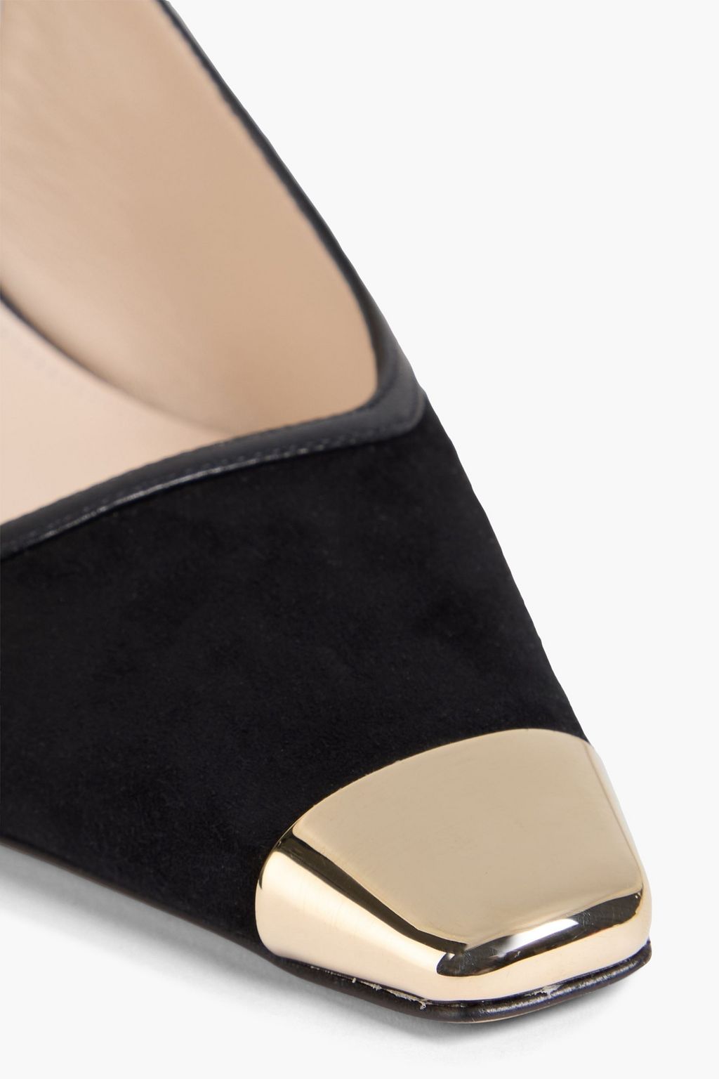 ALEXANDRE BIRMAN Olivia embellished suede slingback pumps
