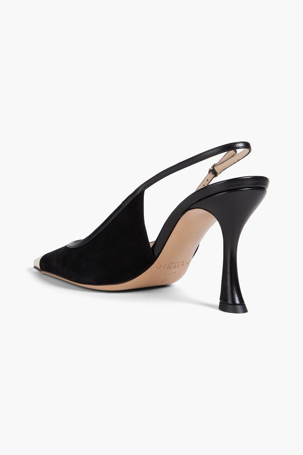 ALEXANDRE BIRMAN Olivia embellished suede slingback pumps