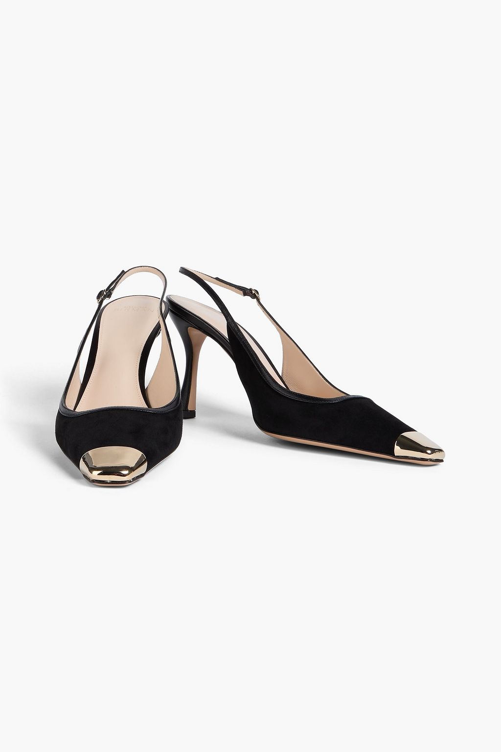 ALEXANDRE BIRMAN Olivia embellished suede slingback pumps